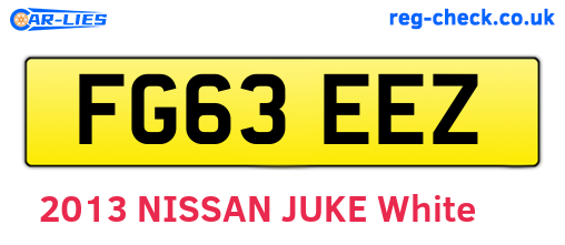 FG63EEZ are the vehicle registration plates.