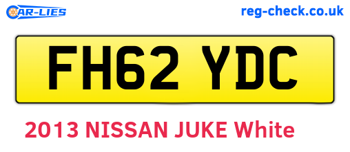 FH62YDC are the vehicle registration plates.