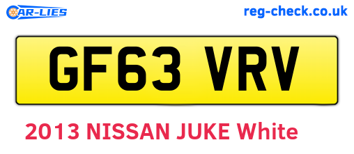 GF63VRV are the vehicle registration plates.
