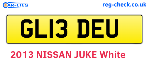 GL13DEU are the vehicle registration plates.