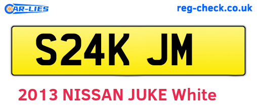 S24KJM are the vehicle registration plates.