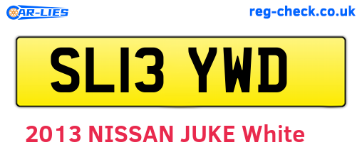 SL13YWD are the vehicle registration plates.