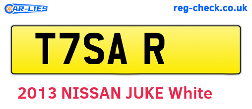T7SAR are the vehicle registration plates.
