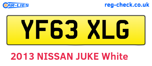 YF63XLG are the vehicle registration plates.
