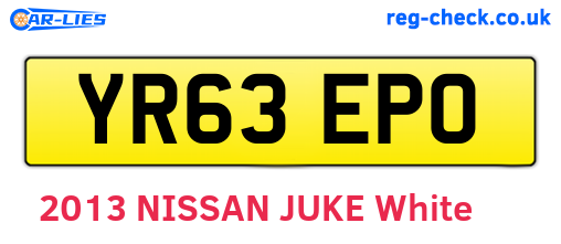 YR63EPO are the vehicle registration plates.