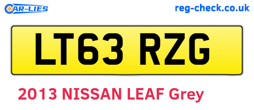 LT63RZG are the vehicle registration plates.