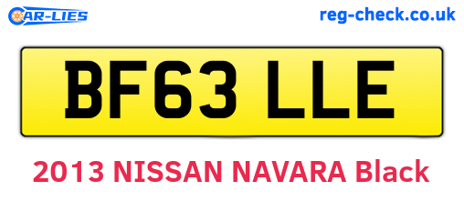 BF63LLE are the vehicle registration plates.