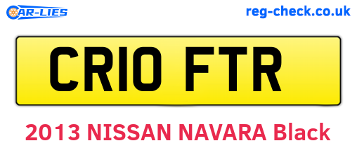 CR10FTR are the vehicle registration plates.