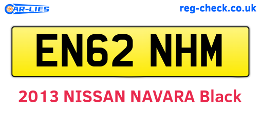 EN62NHM are the vehicle registration plates.
