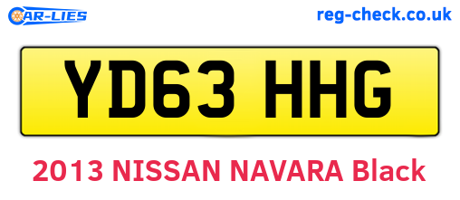 YD63HHG are the vehicle registration plates.