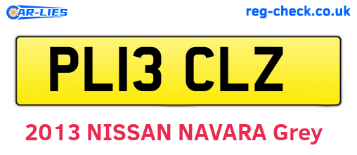 PL13CLZ are the vehicle registration plates.