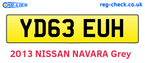 YD63EUH are the vehicle registration plates.