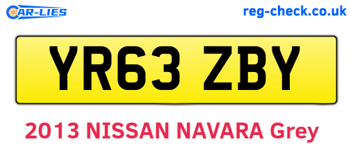 YR63ZBY are the vehicle registration plates.