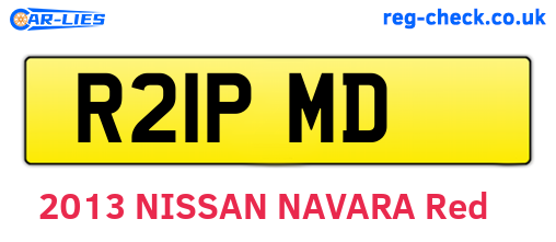 R21PMD are the vehicle registration plates.