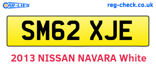 SM62XJE are the vehicle registration plates.