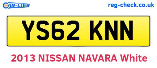YS62KNN are the vehicle registration plates.