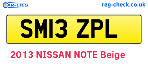 SM13ZPL are the vehicle registration plates.