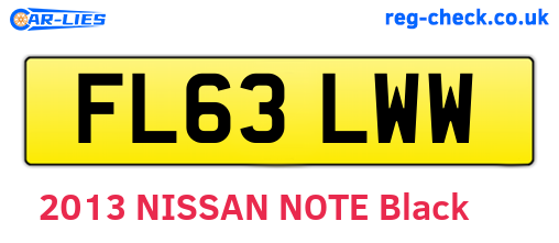 FL63LWW are the vehicle registration plates.