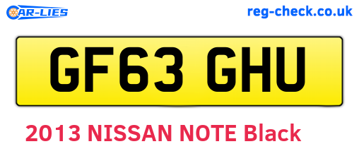 GF63GHU are the vehicle registration plates.