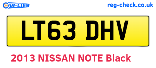 LT63DHV are the vehicle registration plates.