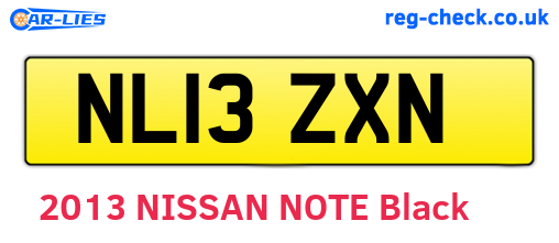 NL13ZXN are the vehicle registration plates.