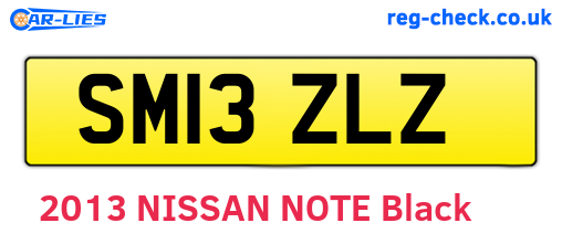 SM13ZLZ are the vehicle registration plates.