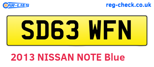 SD63WFN are the vehicle registration plates.
