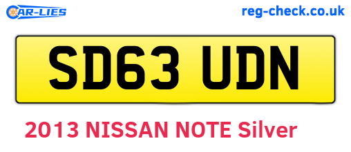 SD63UDN are the vehicle registration plates.