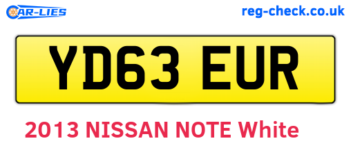 YD63EUR are the vehicle registration plates.