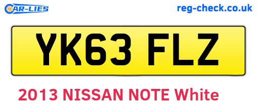 YK63FLZ are the vehicle registration plates.
