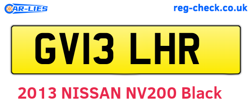 GV13LHR are the vehicle registration plates.