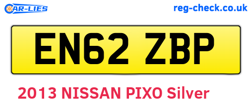 EN62ZBP are the vehicle registration plates.