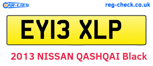 EY13XLP are the vehicle registration plates.