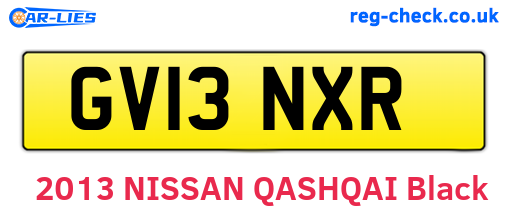 GV13NXR are the vehicle registration plates.
