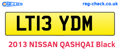 LT13YDM are the vehicle registration plates.