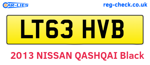 LT63HVB are the vehicle registration plates.