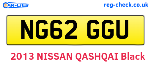 NG62GGU are the vehicle registration plates.