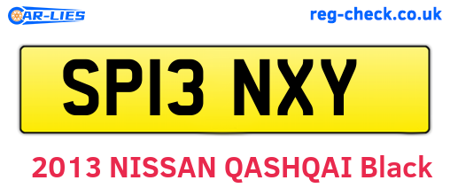 SP13NXY are the vehicle registration plates.