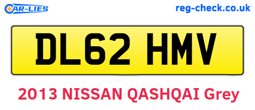 DL62HMV are the vehicle registration plates.