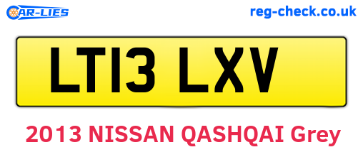 LT13LXV are the vehicle registration plates.