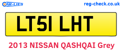 LT51LHT are the vehicle registration plates.