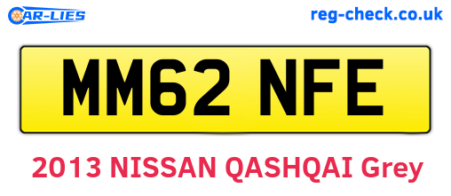MM62NFE are the vehicle registration plates.