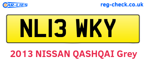 NL13WKY are the vehicle registration plates.