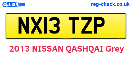 NX13TZP are the vehicle registration plates.