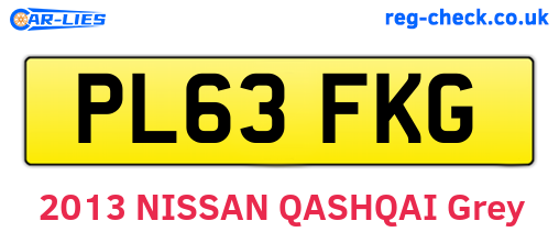 PL63FKG are the vehicle registration plates.