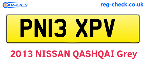 PN13XPV are the vehicle registration plates.