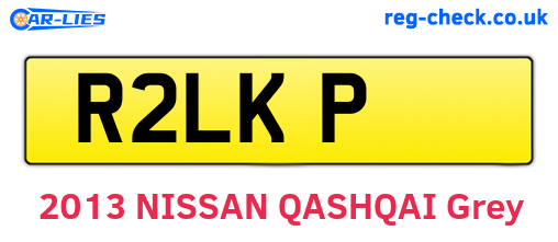 R2LKP are the vehicle registration plates.