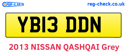 YB13DDN are the vehicle registration plates.
