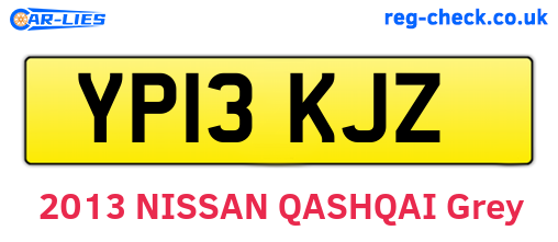 YP13KJZ are the vehicle registration plates.