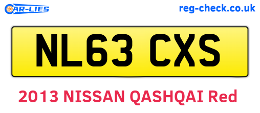 NL63CXS are the vehicle registration plates.